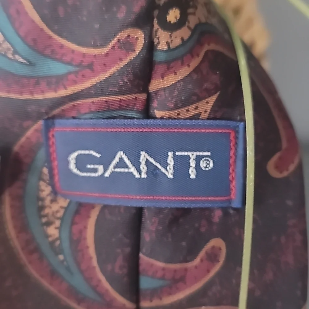 GANT Vintage Paisley Brown Silk Mens Tie